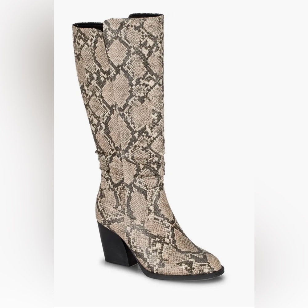 BareTraps Lilly Tall Snakeskin Embossed Boots - Picture 15 of 15